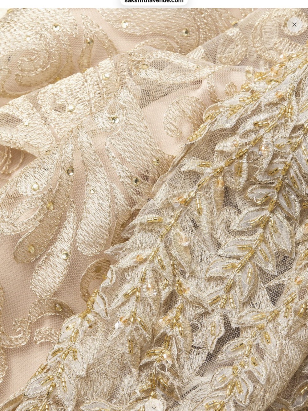 Mac Duggal  Beaded Lace A-Line Gown - Picture 6 of 13